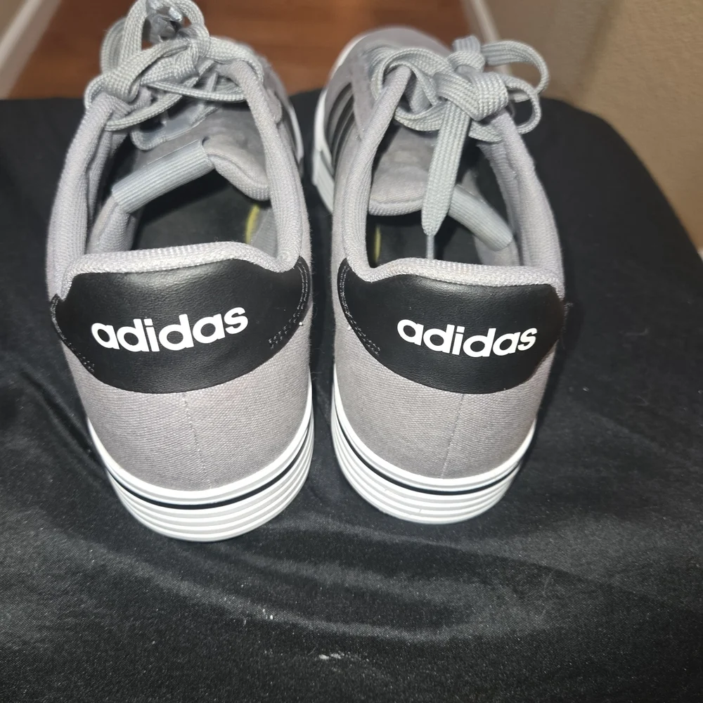 Adidas Gray and Black Sneakers Unisex M8.5/ W 10.5